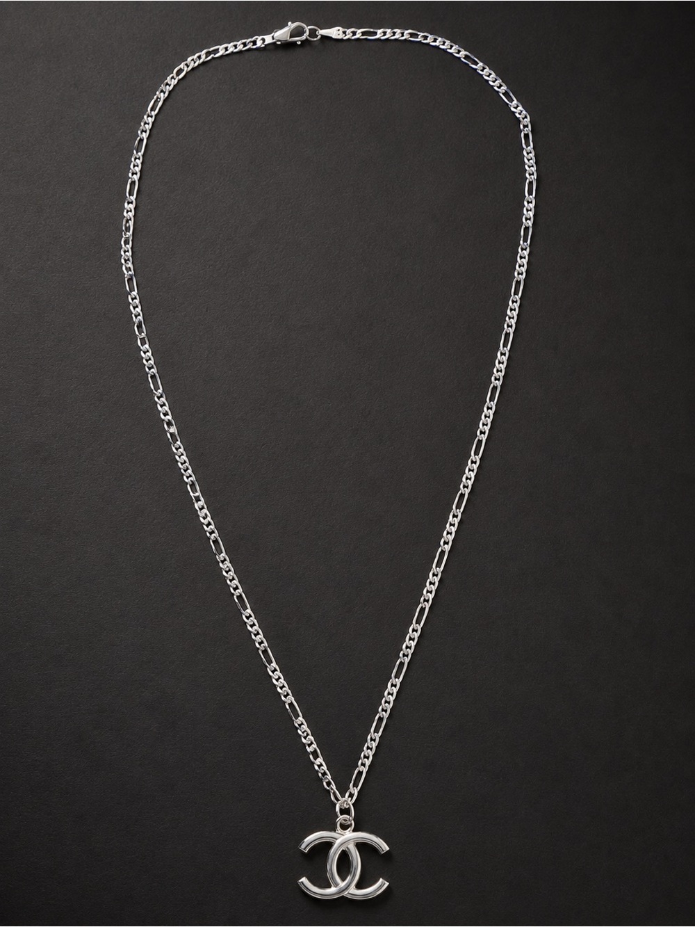 Hand-Assembled 925 Stamped Silver Figaro Chain Pendant Necklace | 18”